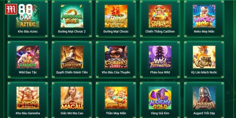 Kho game slot đỉnh cao chỉ có tại M88. 